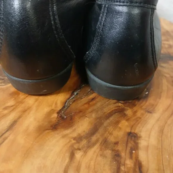 UEC SAS Black Leather Freetime Loafer Womens Slip On Comfort Shoe 7.5 M - Picture 7 of 8